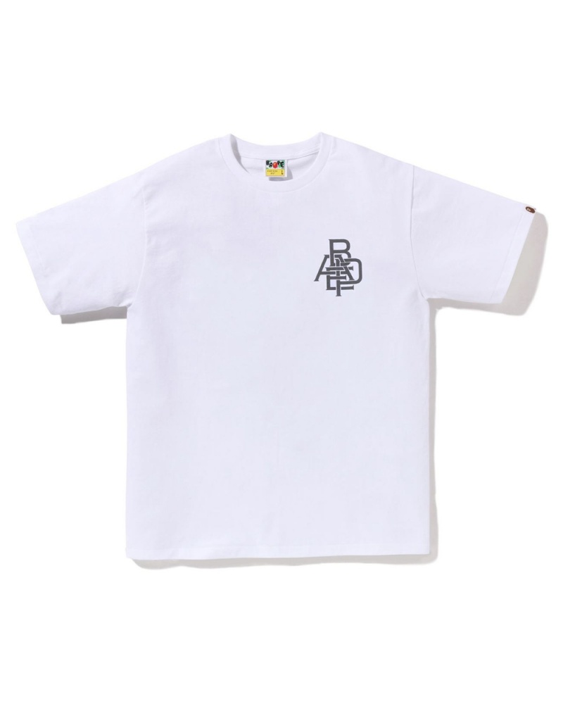 T Shirts Bape Pigment Logo Blanche Homme | CHK-51101626